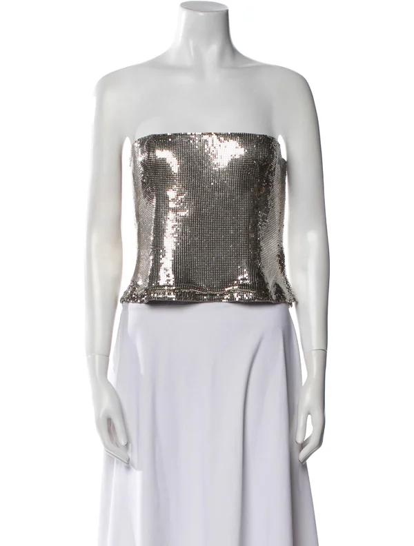 Paco Rabanne Neoprene Patterned Top