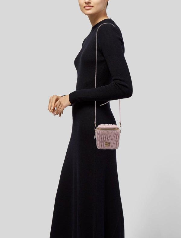 Miu Miu Lambskin Matelassé Vanity Mini