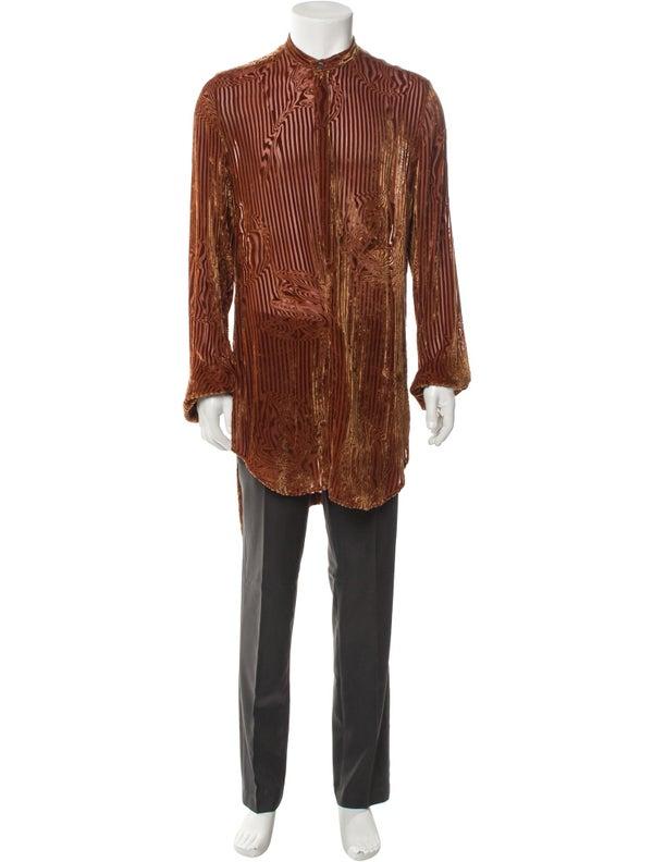 Ann Demeulemeester Striped Long-Sleeve Shirt
