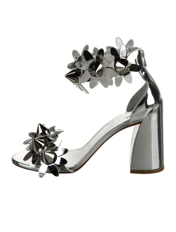 Christian Louboutin Leather Studded Accents Sandals